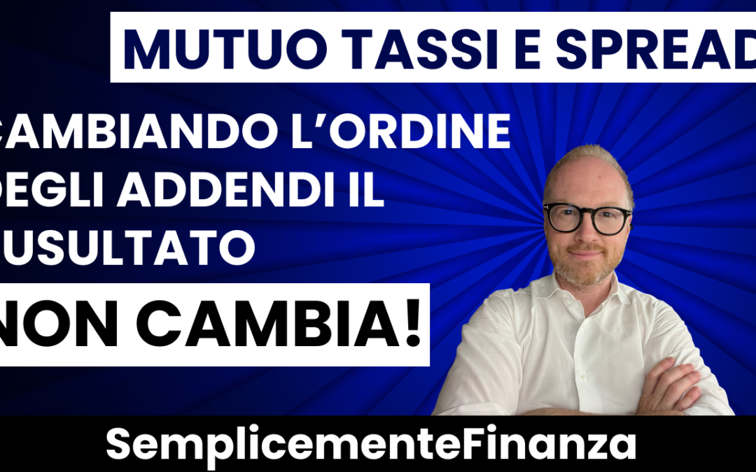 Il tasso e lo spread di un mutuo